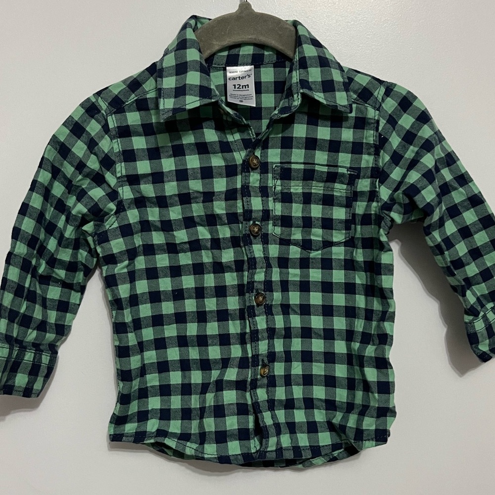 Carter’s Button Down Shirt Boys Size 12 months